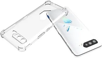 ROYALBASE Back Cover for Asus ROG Phone 5 Transparent Flexible Silicon Pack of 1-thumb3