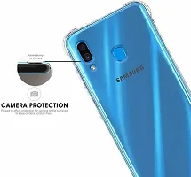 ROYALBASE Back Cover for SAMSUNG GALAXY A30 Transparent Grip Case Silicon Pack of 1-thumb1