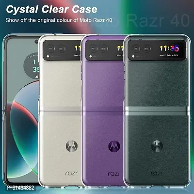 ROYALBASE Back Cover for razr 40 Transparent Grip Case Pack of 1-thumb3