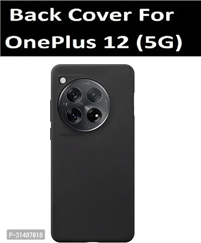 ROYALBASE Back Cover for OnePlus 12 5G CA Black Camera Bump Protector Silicon Pack of 1-thumb3