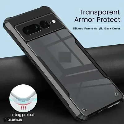 Back Cover for Google Pixel 8 IP Black Grip Case Silicon Pack of 1-thumb3