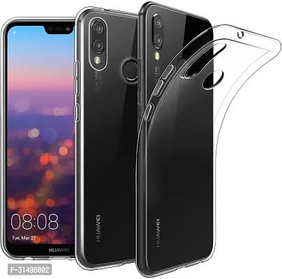 ROYALBASE Back Cover for Huawei P20 LITE Transparent Grip Case Silicon Pack of 1-thumb0