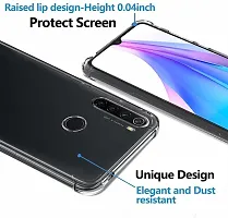 ROYALBASE Back Cover for Redmi Note 8T Transparent Grip Case Pack of 1-thumb2