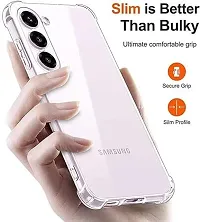 ROYALBASE Back Cover for Samsung Galaxy S24 5G Samsung Galaxy S24 Transparent Camera Bump Protector Silicon Pack of 1-thumb3