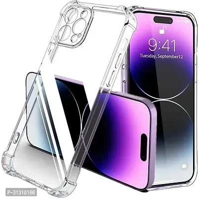 ROYALBASE Back Cover for Apple Iphone 15 Pro Max bm Transparent Grip Case Pack of 1