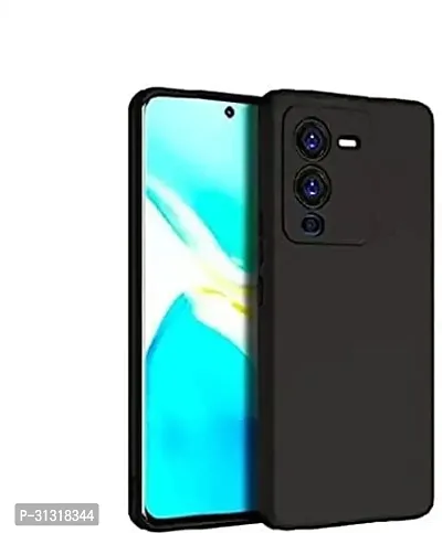 ROYALBASE Back Cover for Vivo V25 Pro 5G Black Grip Case Silicon Pack of 1