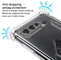 Back Cover for Asus ROG Phone 5 Transparent Flexible Silicon Pack of 1-thumb2