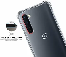 Back Cover for Oneplus Nord Transparent Grip Case Silicon Pack of 1-thumb2