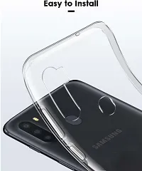 Back Cover for Samsung Galaxy A21 Transparent Grip Case Pack of 1-thumb1