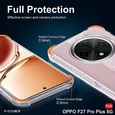 ROYALBASE Back Cover for Oppo F27 Pro Plus bm Transparent Grip Case Silicon Pack of 1-thumb3