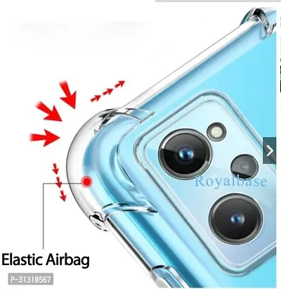 ROYALBASE Back Cover for Realme 9i Transparent Grip Case Silicon Pack of 1-thumb3