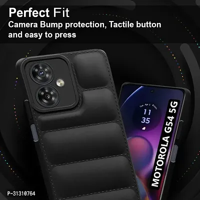 ROYALBASE Back Cover for Moto G54 5G PF Black Grip Case Silicon Pack of 1-thumb3