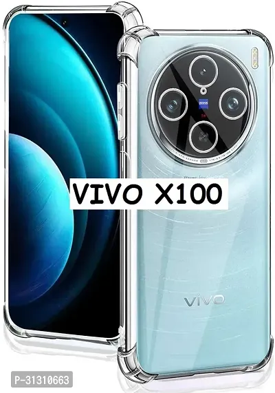 ROYALBASE Back Cover for Vivo X100 5G bm Transparent Grip Case Silicon Pack of 1-thumb0