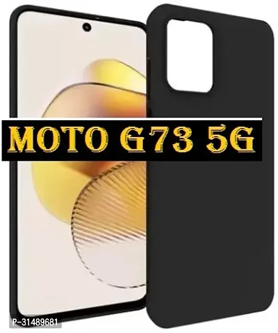 Back Cover for Moto G73 5GMotorla G73 5G Black Grip Case Silicon Pack of 1-thumb0