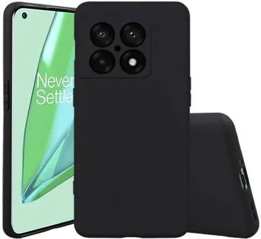 CELZO 4 Sides Full Protection Silicon Back Cover Case for OnePlus 10 Pro (5G) - {Black}