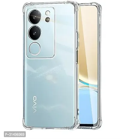 ROYALBASE Back Cover for vivo V29 5G Transparent Camera Bump Protector Silicon Pack of 1-thumb0