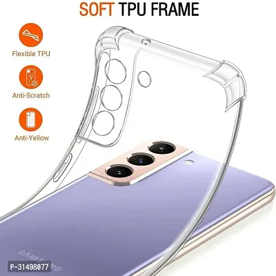 ROYALBASE Back Cover for Samsung Galaxy S22 Plus 5G Transparent Camera Bump Protector Silicon Pack of 1-thumb2