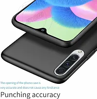 ROYALBASE Back Cover for Samsung Galaxy A30s Black Grip Case Silicon Pack of 1-thumb1