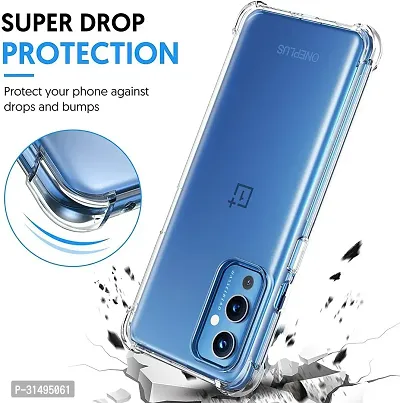 ROYALBASE Back Cover for OnePlus 9 Transparent Grip Case Pack of 1-thumb2