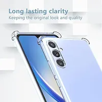 Back Cover for Samsung Galaxy A35 5G BM Transparent Camera Bump Protector Silicon Pack of 1-thumb1