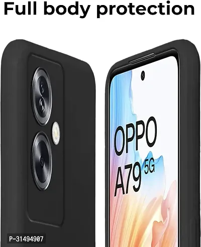 ROYALBASE Back Cover for OPPO A79 5G Black Grip Case Silicon Pack of 1-thumb3