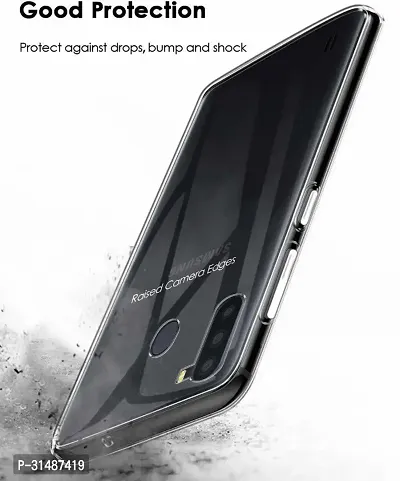 Back Cover for Samsung Galaxy A21 Transparent Grip Case Pack of 1-thumb4