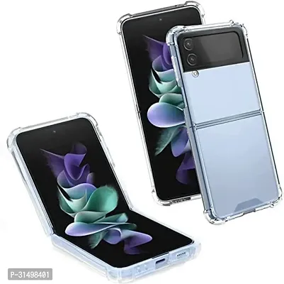 ROYALBASE Back Cover for Samsung Galaxy Z Flip 4 5G Transparent Camera Bump Protector Pack of 1