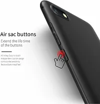 Back Cover for Mi Redmi 6A Black Grip Case Silicon Pack of 1-thumb1