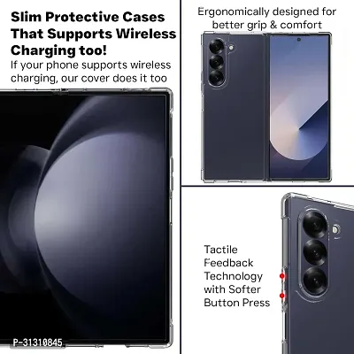 ROYALBASE Back Cover for Samsung Galaxy Z Fold 6 Transparent Dual Protection Pack of 1-thumb4