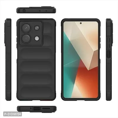 ROYALBASE Back Cover for Redmi Note 13 Pro 5G MG Black Matte Finish Silicon Pack of 1-thumb0