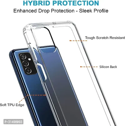 ROYALBASE Back Cover for Samsung Galaxy F23 FG Transparent Silicon Pack of 1-thumb2