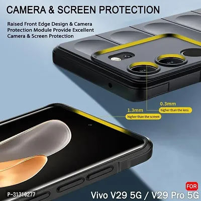 ROYALBASE Back Cover for Vivo V29 5G Vivo V29 Pro 5G MG Black Camera Bump Protector Pack of 1-thumb3