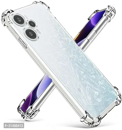 ROYALBASE Back Cover for POCO F5 5G Transparent Grip Case Pack of 1