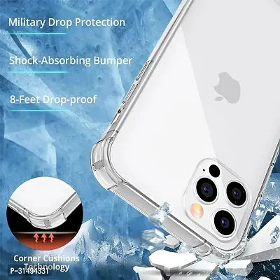 Back Cover for Apple Iphone 15 Pro TP Transparent Grip Case Pack of 1-thumb4