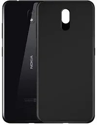 Back Cover for NOKIA 3.2 Black Grip Case Silicon Pack of 1-thumb1