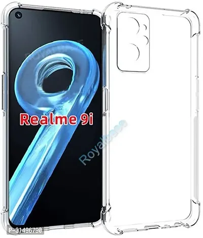 ROYALBASE Back Cover for Realme 9i Transparent Grip Case Silicon Pack of 1-thumb0