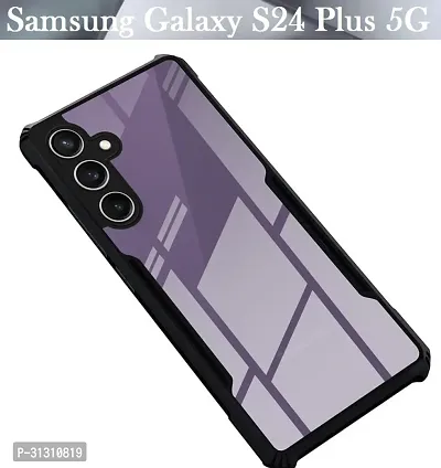 ROYALBASE Back Cover for Samsung Galaxy S24 Plus 5G IP Transparent Grip Case Pack of 1-thumb0