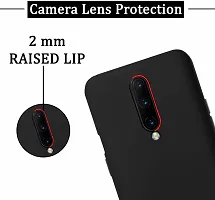 ROYALBASE Back Cover for ONEPLUS 7 PRO Black Grip Case Silicon Pack of 1-thumb1