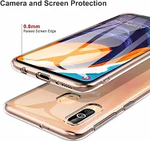 ROYALBASE Back Cover for SAMSUNG GALAXY M40 Transparent Grip Case Silicon Pack of 1-thumb1