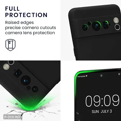 ROYALBASE Back Cover for Google Pixel 8 Pro CA Black Camera Bump Protector Silicon Pack of 1-thumb3