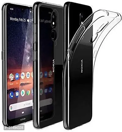 Back Cover for NOKIA 3.2 Transparent Grip Case Silicon Pack of 1-thumb0