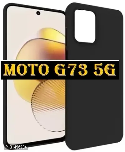 Back Cover for Moto G73 5GMotorla G73 5G Black Grip Case Silicon Pack of 1