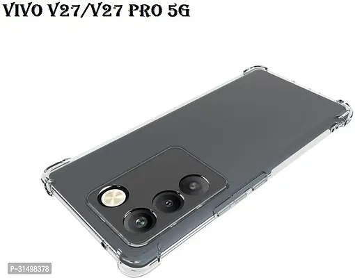 ROYALBASE Back Cover for Vivo V27 5G Vivo V27 Pro 5G Transparent Camera Bump Protector Silicon Pack of 1-thumb3