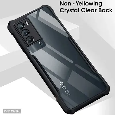 ROYALBASE Back Cover for iQOO 9 SE 5G Black Grip Case Silicon Pack of 1-thumb3