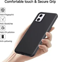 ROYALBASE Back Cover for MOTOROLA G34 5G Black Matte Finish Silicon Pack of 1-thumb4