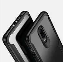 ROYALBASE Back Cover for OnePlus 6T Black Grip Case Pack of 1-thumb3