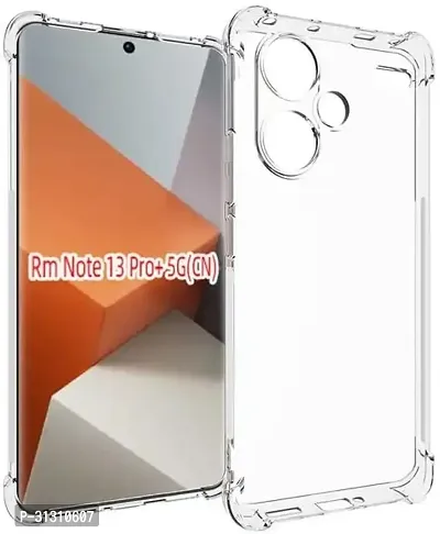 ROYALBASE Back Cover for Redmi note 13 Pro Plus 5G Transparent Camera Bump Protector Silicon Pack of 1-thumb0