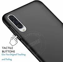 ROYALBASE Back Cover for Samsung Galaxy A30s Black Grip Case Silicon Pack of 1-thumb2