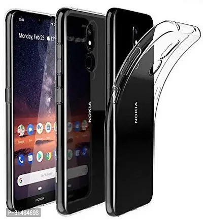 Back Cover for NOKIA 3.2 Transparent Grip Case Silicon Pack of 1-thumb0