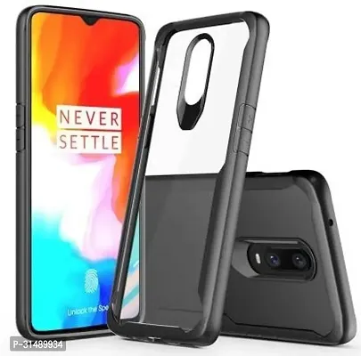 Back Cover for OnePlus 6T Black Grip Case Pack of 1